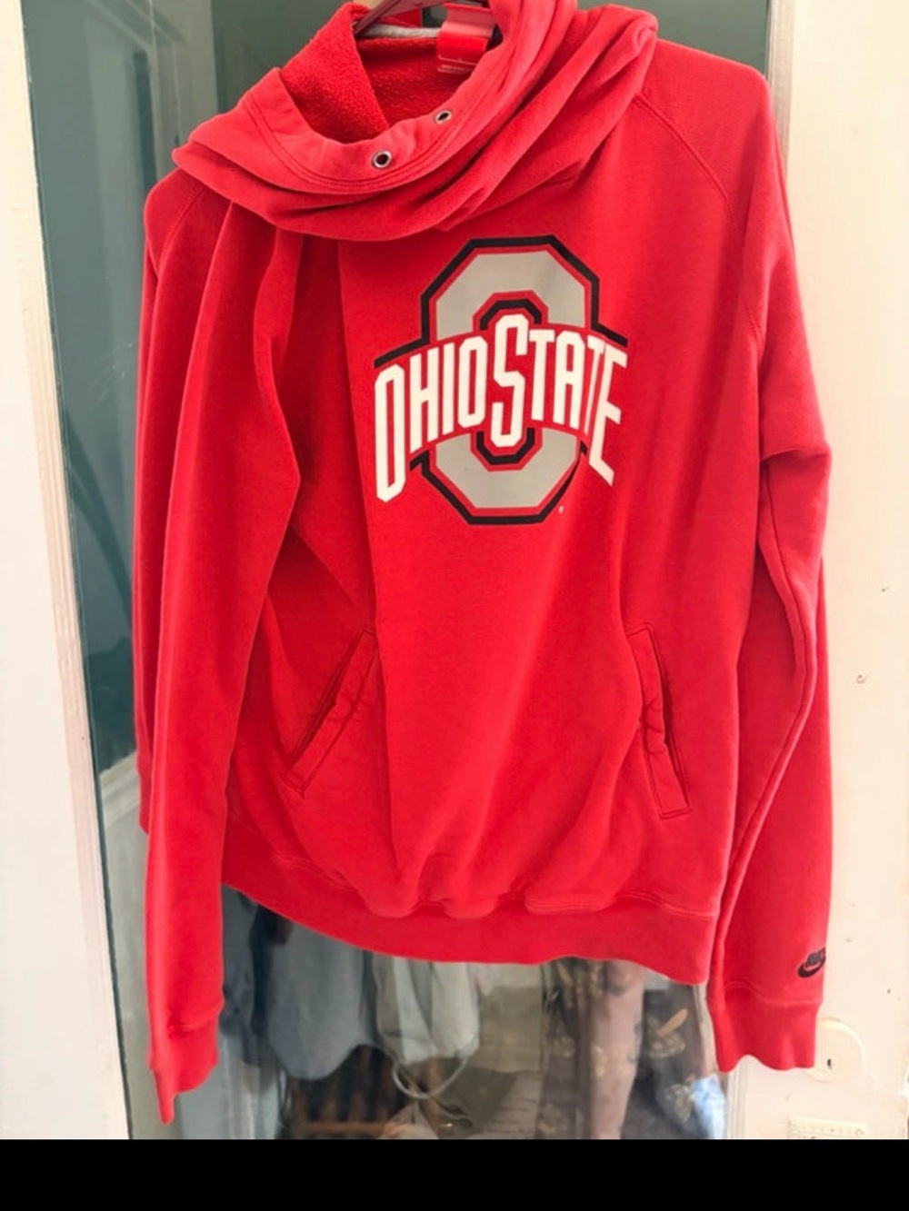 Nike Red Ohio State Cowl Neck Sweatshirt